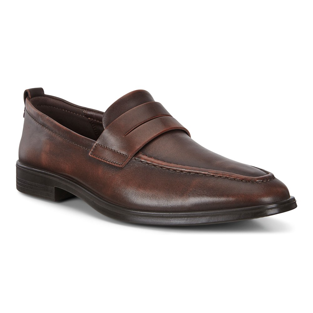 Loafers Hombre - ECCO Melbourne Penny - Marrom - XUC715643